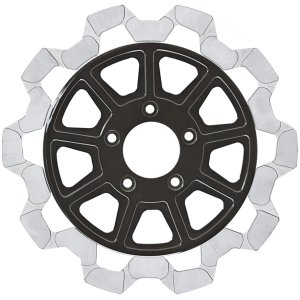 LYNDALL FLOATING DISC BRAKE ROTORS RR Bow-Tie 11.8"x7mm BL/MF 9-Spoke