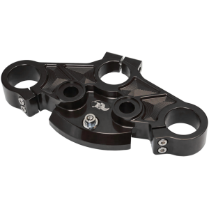 KEN'S FACTORY NEXT LEVEL TRIPLE TREE CLAMPS Next Level Top Tree Black FLH/T14-Up