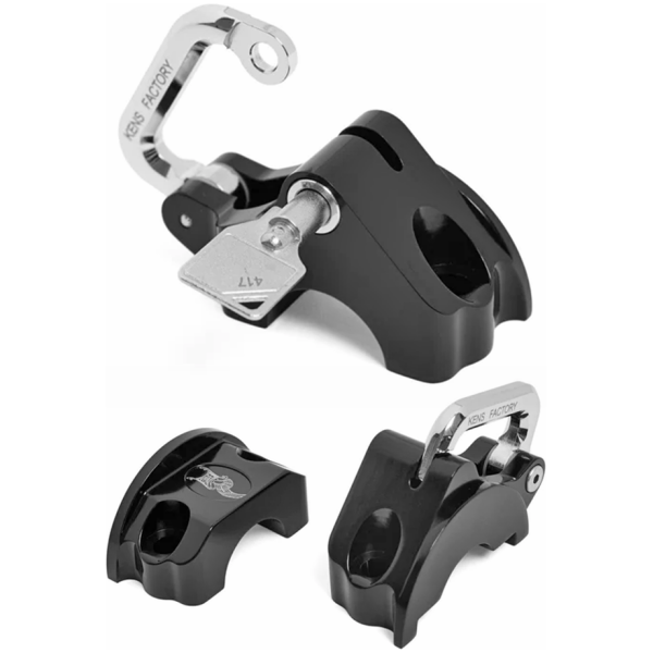 KEN'S FACTORY HANDLEBAR CONTROL MOUNTED HELMET LOCK Next Level Helmet Lock & Perch HD86-up