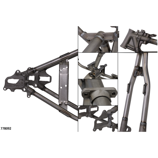 VG CLASSIC REPLICA KNUCKLEHEAD AND PANHEAD HARDTAIL FRAMES VG Rigid Frame BT49-51 FL 30deg Wishbone