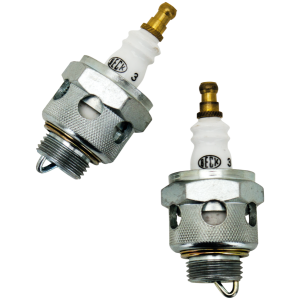 AIR COOLED SPARK PLUGS FOR VINTAGE HARLEYS Sparkplug HD no3 Beck air cooled Set 2