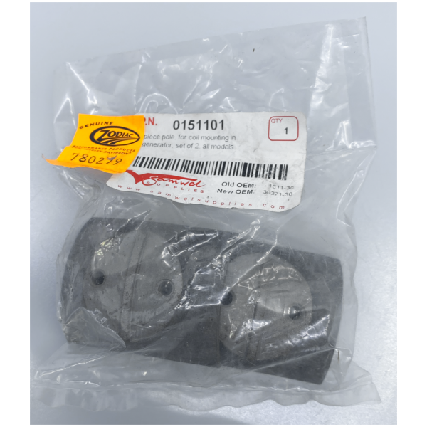 3-BRUSH "32E" & "52E" GENERATOR PARTS FOR MODELS 1932-1957 Samwel Pole piece set, 32E Generator