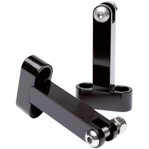 VITY'S DESIGN PASSENGER PEG MOUNTS FOR TOURING BRACKET MOUNTING REAR FLRBRD BLK