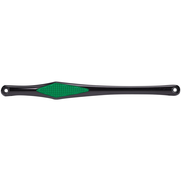 VITY'S DESIGN DIAMOND SHIFTER RODS DIAMOND SHIFT ROD BLK W/ GREEN DIAMOND