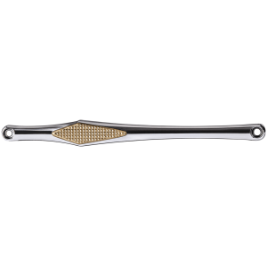 VITY'S DESIGN DIAMOND SHIFTER RODS DIAMOND SHIFT ROD POLISH W/ BRASS DIAMND