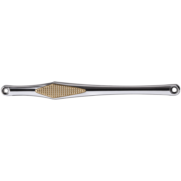 VITY'S DESIGN DIAMOND SHIFTER RODS DIAMOND SHIFT ROD POLISH W/ BRASS DIAMND