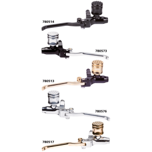 VITY'S "DIAMOND TANK" DESIGN HANDLEBAR CONTROLS BRAKE M/C BLK 9/16"