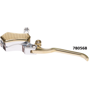 VITY'S "DIAMOND SLIM" DESIGN HANDLEBAR CONTROLS DMND Hydr CLTCH POLISH CAP BRSS LEVER BR