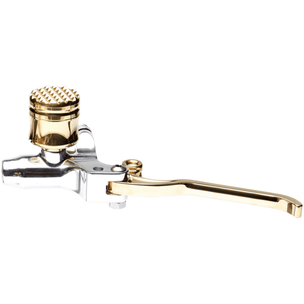 VITY'S "DIAMOND TANK" DESIGN HANDLEBAR CONTROLS Hydr CLUTCH POLISH TANK BRASS LEVER BRAS