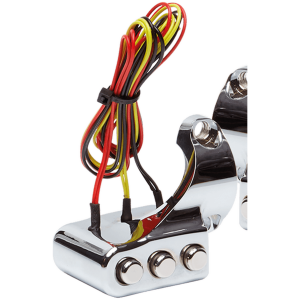 SWITCHES & SPACERS FOR VITY'S DESIGN HANDLEBAR CONTROLS SWITCH HOUSINGS CHR LEFT