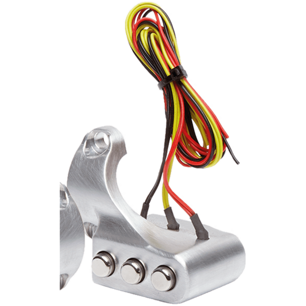 SWITCHES & SPACERS FOR VITY'S DESIGN HANDLEBAR CONTROLS SWITCH HOUSINGS SATIN RIGHT