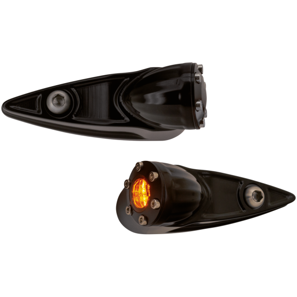 VITY'S DESIGN DIAMOND FRONT TURN SIGNALS FOR ROAD GLIDE VITY front turnsignals FLTRX15-up Black