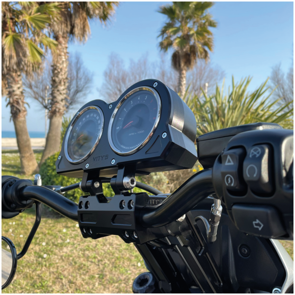 VITY'S BILLET INSTRUMENT HOUSINGS Vity's Road Glide billet gauge Black