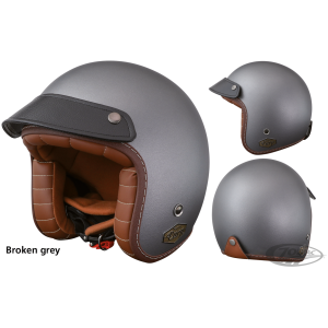 TORX WYATT SEVENTIES STYLE HELMETS Torx Wyatt Earp helmet broken grey XS