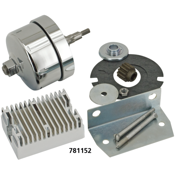 12 VOLT ALTERNATOR KIT FOR GENERATOR MODELS Alternator conversion kit BT41-69 Chrome