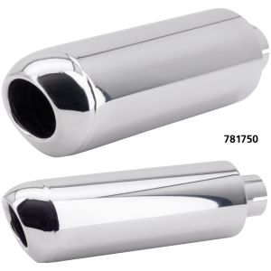 UNIVERSAL STAINLESS MUFFLER Oval muffler Stainless steel 2" I.D.