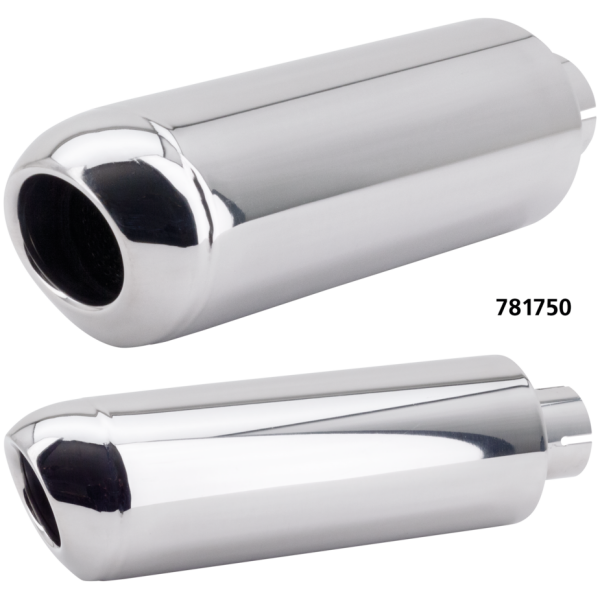 UNIVERSAL STAINLESS MUFFLER Oval muffler Stainless steel 2" I.D.
