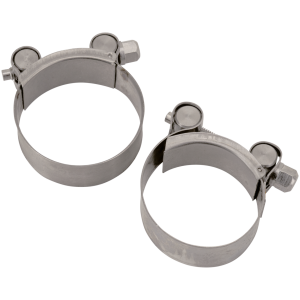 UNIVERSAL STAINLESS MUFFLER Stainless muffler clamp 2" mufflers