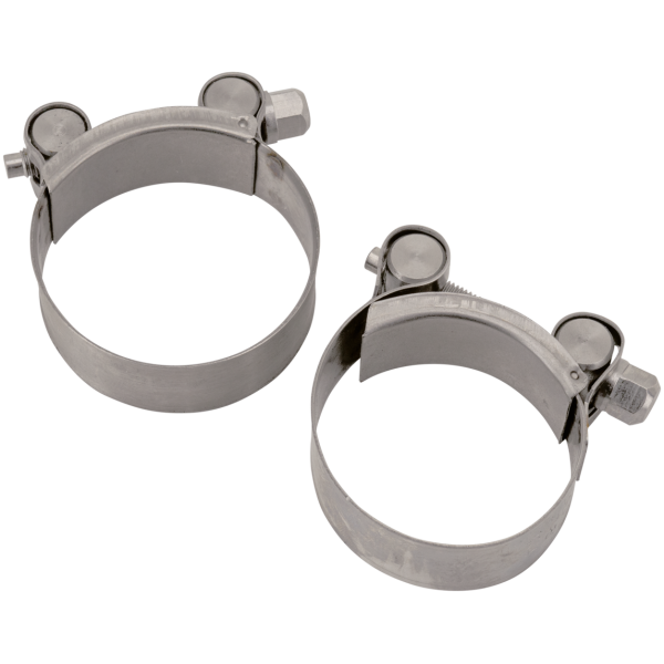 UNIVERSAL STAINLESS MUFFLER Stainless muffler clamp 2" mufflers