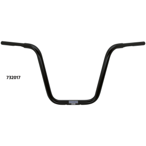 FEHLING 1 1/4 INCH FAT APE HANGER HANDLEBARS TBW Apehanger 1-1/4" 40cm 3 hole Black