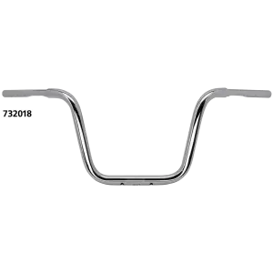 FEHLING 1 1/4 INCH FAT APE HANGER HANDLEBARS TBW Apehanger 1-1/4" 30cm  3 hole Black