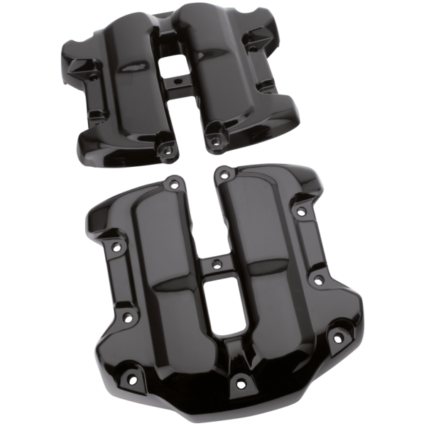 ROCKER BOX COVERS FOR MILWAUKEE EIGHT Blk Rocker box cover set top ME17-UP