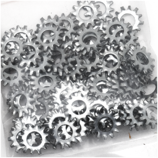 INTERNAL AND EXTERNAL LOCK WASHERS 100pck Lockwasher #8 external