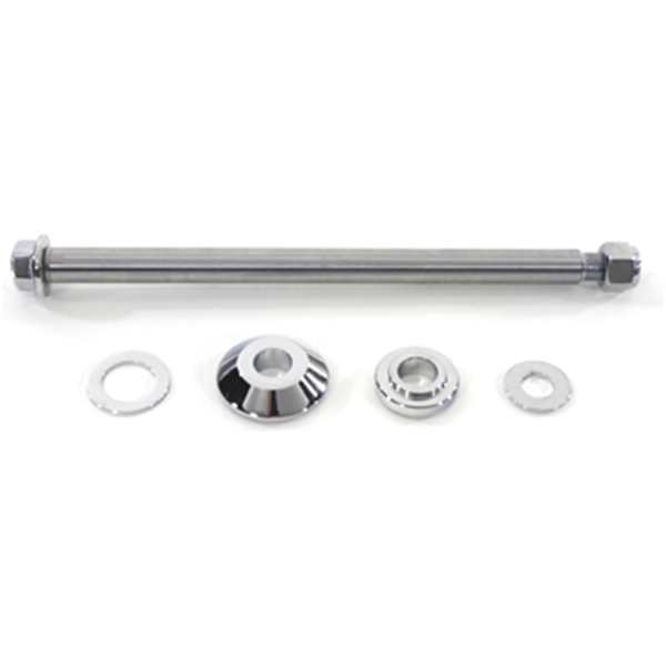 CHROME PLATED FRONT AND REAR AXLES Front wheel axle kit FLSTS97-07