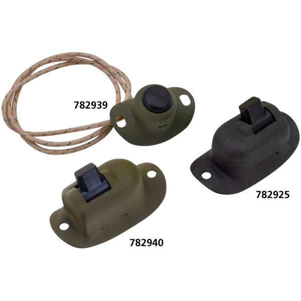 1929-1972 STYLE HANDLEBAR SWITCHES AND SCREWS Switch horn military green single wire