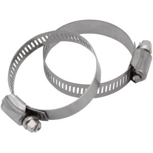 HEAT SHIELD CLAMPS Worm clamps, 1.75", set of two