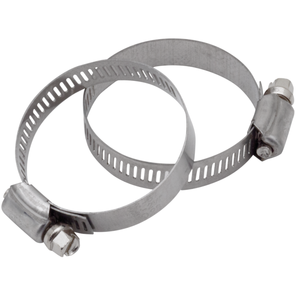 HEAT SHIELD CLAMPS Worm clamps, 1.75", set of two