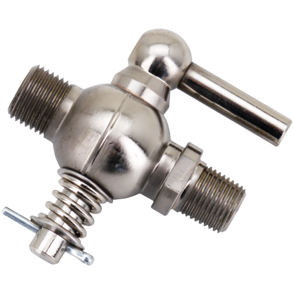 1916-1939 STYLE FUEL VALVE Nickel plated petrol valve 1916-1939