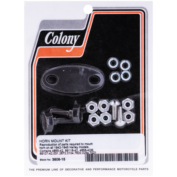 HORN MOUNT HARDWARE KITS Horn mounting set 1946-48 black