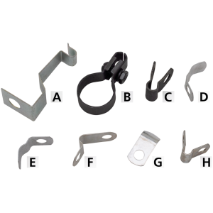 SPARK PLUG CABLE CLIPS & CLAMPS FOR VINTAGE MODELS Spark Cable Clamp 38-48 SV Bg Tw