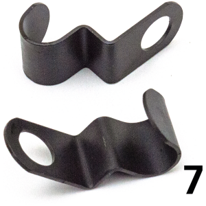 WIRE AND CABLE CLIPS FOR VINTAGE MODELS Park Horn Wire Clip BT38-57 + WL set