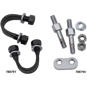 REAR CRASH BARS FOR 45CI MODELS U-BOLT rear guard w/ nuts set of 2 WL pa