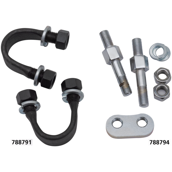 REAR CRASH BARS FOR 45CI MODELS U-BOLT rear guard w/ nuts set of 2 WL pa