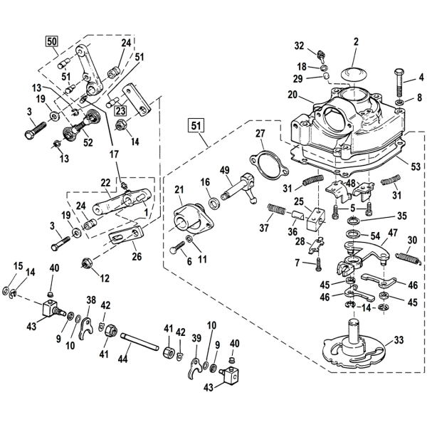 1979-1986 BIG TWIN 4-SPEED ROTARY TOP Pawl carrier XL74-84, BT79-86