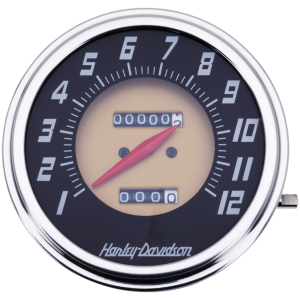 V-TWIN SPEEDOMETERS FOR FLATHEAD, SERVI-CAR & BIG TWIN Replica Gray-Gold Speedo 2:1 FL53-55