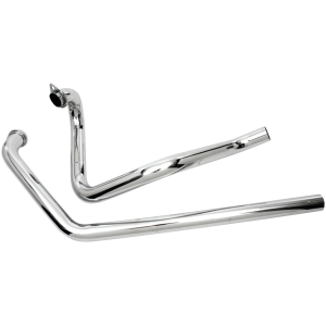 TRUE DUAL HEADERS FOR LATE SHOVELHEAD True Dual Exhaust Headers Chrome FL70-84