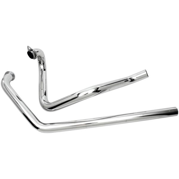 TRUE DUAL HEADERS FOR LATE SHOVELHEAD True Dual Exhaust Headers Chrome FL70-84