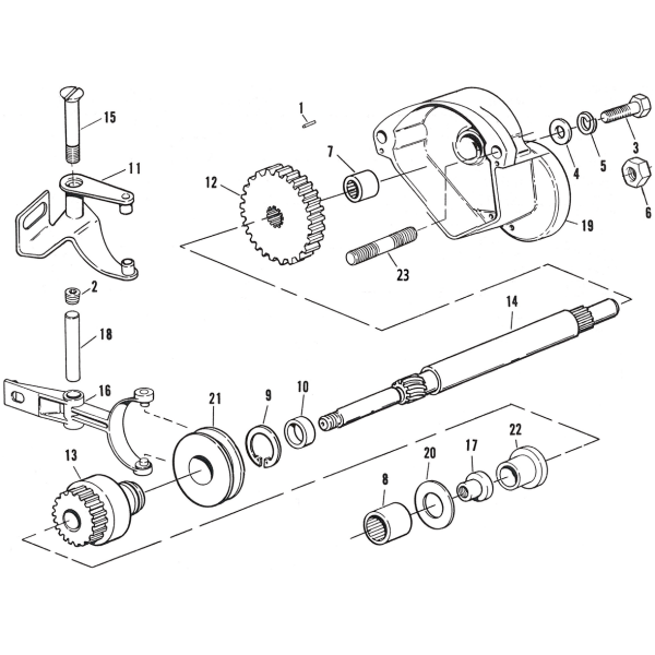 STARTER HOUSING PARTS FOR 1980-1988 FLT, FXR & SOFTAIL Starter shaft spacer