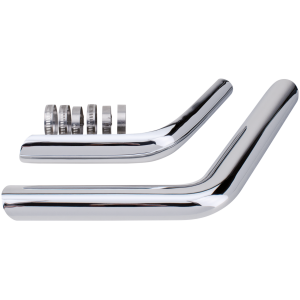 RADII DRAG PIPES FOR ELECTRIC START FX SHOVELHEAD Chrome heat shields for zpn 789413