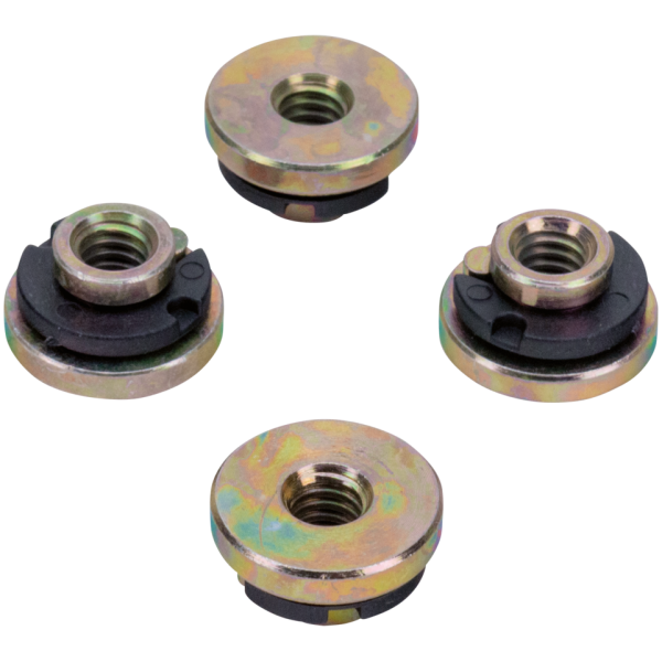 FENDER & SEAT NUTS 4pck Seat rear fender nut insert 1/4"-20