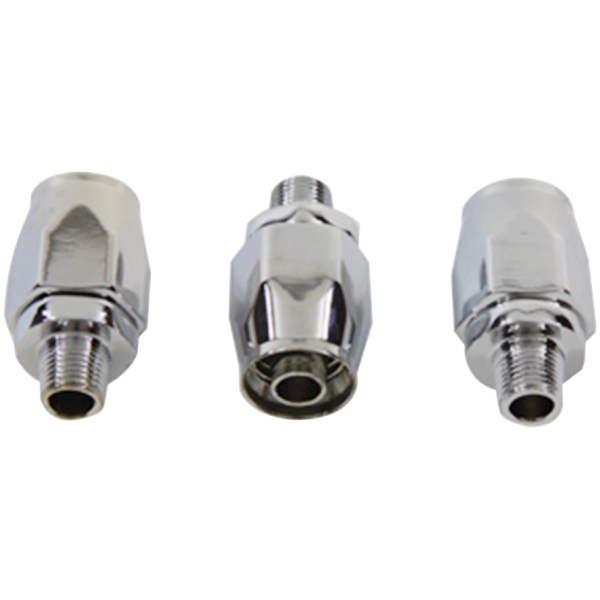REUSEABLE FITTINGS FOR STAINLESS STEEL BRAIDED OIL LINE Chr oil line fitting kit Early 1/8"NPT