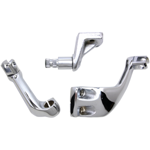 CHROME DRIVER FOOTPEG MOUNT SET FOR FXR MODELS Replica driver peg mounts FXR81-00