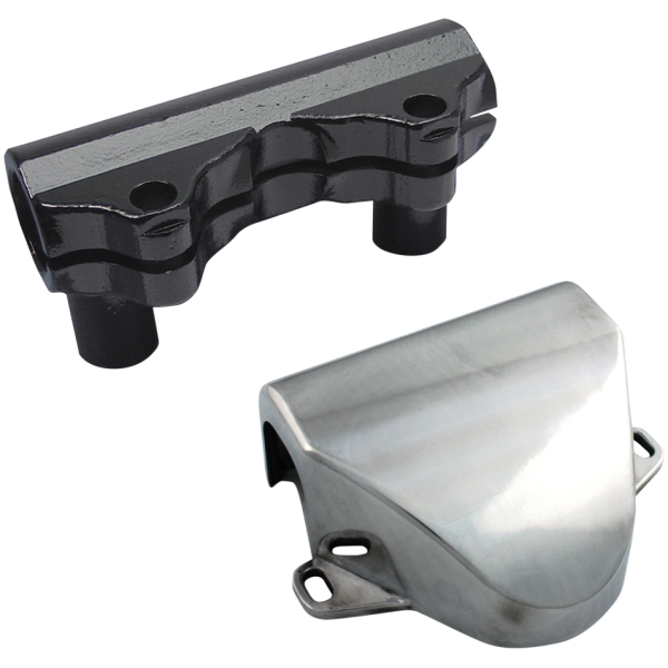HANDLEBAR RISER CLAMP AND COWL COVER FOR VINTAGE MODELS Replica handlebar riser clamp FL60-78