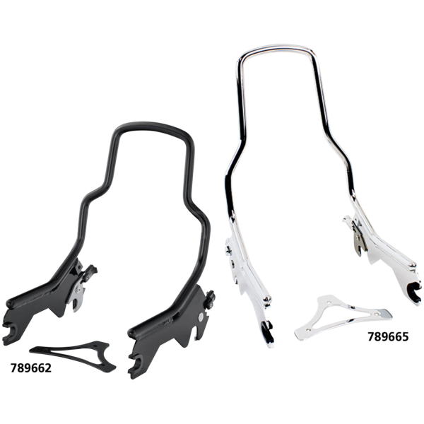 DETACHABLE SISSY BARS FOR MILWAUKEE EIGHT SOFTAIL Det. Sissy Bar Shorty Black FXBB18-Up