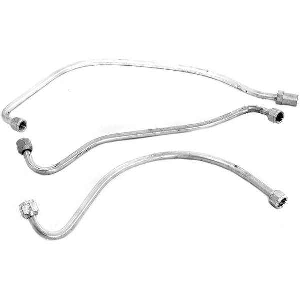 OIL LINES FOR EARLY BIG TWIN Zicad Plated Oil Line Set FL41-48