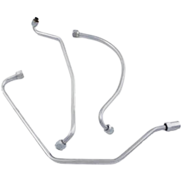 OIL LINES FOR EARLY BIG TWIN Chrome Oil Line Set FL49-57